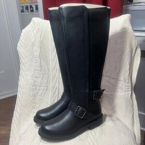 Clarks Artisan Orinoco2 Tall Black Leather Boots